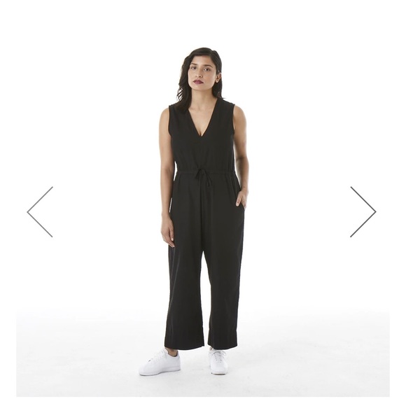 Ali golden cotton jumpsuit medium black - Picture 2 of 6